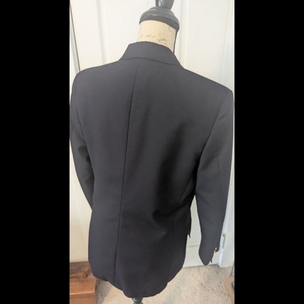 Brooks Brothers Wool Double Breasted Navy Blazer Vintage 6 R Made In USA - Picture 5 of 7